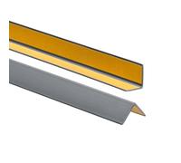 ProfiPVC Profilo Angolare PVC 25x25 mm, 150cm - Listello di protezione in plastica flessibile - Striscia autoadesiva - Riparo dei profili angolari e bordi, facile da installare - Argento