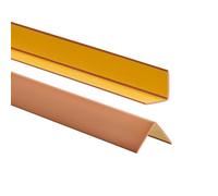 ProfiPVC Profilo Angolare PVC 30x30 mm - Listello di protezione in plastica flessibile - Striscia autoadesiva - Riparo dei profili angolari e bordi, facile da installare - 180cm, Ambra