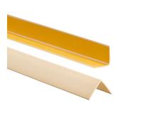 ProfiPVC Profilo Angolare PVC 30x30 mm - Listello di protezione in plastica flessibile - Striscia autoadesiva - Riparo dei profili angolari e bordi, facile da installare - 200cm, Cremoso