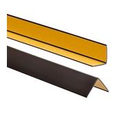 ProfiPVC Profilo Angolare PVC 30x30 mm - Listello di protezione in plastica flessibile - Striscia autoadesiva - Riparo dei profili angolari e bordi, facile da installare - 130cm, Marrone Scuro