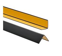 ProfiPVC Profilo Angolare PVC 30x30 mm - Listello di protezione in plastica flessibile - Striscia autoadesiva - Riparo dei profili angolari e bordi, facile da installare - 165cm, Nero