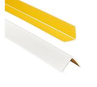 ProfiPVC Profilo Angolare PVC 30x30 mm - Listello di protezione in plastica flessibile - Striscia autoadesiva - Riparo dei profili angolari e bordi, facile da installare - 70cm, Bianco