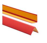 ProfiPVC Profilo Angolare PVC 35x35mm, 180cm - Listello di protezione in plastica flessibile - Striscia autoadesiva - Riparo dei profili angolari e bordi, facile da installare, Rosso