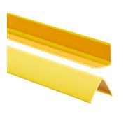 ProfiPVC Profilo Angolare PVC 35x35mm, 180cm - Listello di protezione in plastica flessibile - Striscia autoadesiva - Riparo dei profili angolari e bordi, facile da installare, Giallo