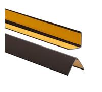 ProfiPVC Profilo angolare PVC 35x35mm, Listello di protezione - Striscia PCV, Riparo dei profili angolari e bordi, 80cm, Marrone scuro