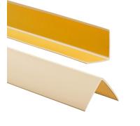 ProfiPVC Profilo Angolare PVC 50x50 mm - Listello di protezione in plastica flessibile - Striscia autoadesiva - Riparo dei profili angolari e bordi, facile da installare - 90cm, Cremoso