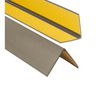 ProfiPVC Profilo Angolare PVC 50x50 mm - Listello di protezione in plastica flessibile - Striscia autoadesiva - Riparo dei profili angolari e bordi, facile da installare - 100cm, Ottone