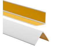 ProfiPVC Profilo Angolare PVC 50x50 mm - Listello di protezione in plastica flessibile - Striscia autoadesiva - Riparo dei profili angolari e bordi, facile da installare - 70cm, Grigio Chiaro