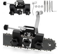 ProfiSaw - Affilacoltelli universale per motoseghe, kit portatile con manovelle, per tutte le motoseghe, colore: nero