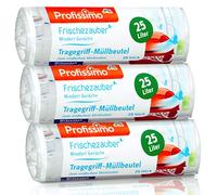 Profissimo Frischezauber - Borsa per la spazzatura, 25 litri, 75 pezzi, 3 x 25 pezzi), riduce gli odori, antistrappo e a tenuta di liquidi