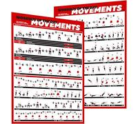 Profit Crossfit - Set di poster per esercizi - Guida con 45 movimenti principali WOD per un allenamento completo del corpo