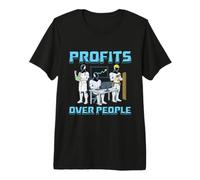 Profitti sopra Le Persone Divertente Anti Billionaire Capitalism Meme Maglietta Premium
