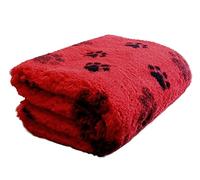 Profleece NonSlip Vet Bedding Tappeto per Cani e Gatti Incontinenti, Anziani, Malati 150 x 100 cm Termoisolante, Filtra i Liquidi, Mantiene il Pelo Asciutto. (Rosso)