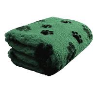 Profleece NonSlip Vet Bedding Tappeto per Cani e Gatti Incontinenti, Anziani, Malati 150 x 100 cm Termoisolante, Filtra i Liquidi, Mantiene il Pelo Asciutto (Verde)