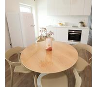 Profolio Tovaglia rotonda e trasparente con bordo a V smussato - Tovaglia trasparente lucida come protezione da tavolo - Pellicola trasparente da 2 mm per il vostro tavolo - Diametro 100 cm