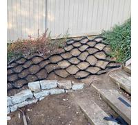 Profondità 5 cm per muri di contenimento - Tappetino versatile per stabilizzazione del terreno da 1 m/2 m/4 m/5 m/6 m, griglia bidirezionale tagliabile per ghiaia (2 x 4 m) per un migliore supporto
