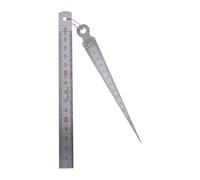 Profondità calibro conico for misuratore cuneo righello Gap 1-15 mm Foro in acciaio inossidabile Ispezione R7UA