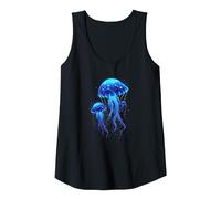 profondità Marine e Medusa incandescente Canotta, Donna, Nero, XL