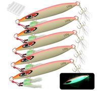 Profondo Affondamento mare Esche da Pesca, WASAGA 80g/100g/120g/150g/200g/250g/300g Spinner pesce Esca Perfetto per il Nastro di Pesce e Tonno Salmone Cernia Merluzzo & Jigging Lure