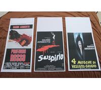 PROFONDO ROSSO SUSPIRIA 4 MOSCHE DI VELLUTO GRIGIO LOTTO LOCANDINE DARIO ARGENTO