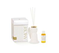 Profumatore ANGELO plisse BIANCO in porcellana 50 ml - 11 cm BOMBONIERA 1FAR