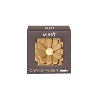 Profumatore d'auto di Muhà da car flower. Car diffuser realizzato in plastica, dimensioni: 63x22x63. Oggetto di colore beige e frangranza: vaniglia e ambra pura. La referenza è carf03