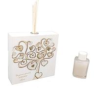 Profumatore in Ecopelle bianco ALBERO DELLA VITA A CUORI Bomboniere Matrimonio,Battesimo,Comunione,Cresima,Laurea,Anniversari di Matrimonio e regali utili,originali ed economici