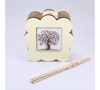 Profumatore legno con piastrella ALBERO CUORI made in italy BOMBONIERA 14RJ