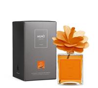 MUHA' | Profumatore per ambiente Flower Diffuser, Fragranza Cedro e Bergamotto, Diffusore Ambiente con Fiore in Legno di Betulla, Formato da 500 ml