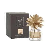 MUHA' | Profumatore per ambienti Flower Diffuser, Fragranza Vaniglia e Ambra Pura, Diffusore Ambiente con Fiore in Legno di Betulla, Formato da 60 ml