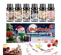 Profumi per - 6 oli profumati, miscele aromatiche ideali a lunga durata, oli essenziali Note stagionali festive | Set natalizio ad alta purezza per diffusori, camera da, ufficio, soggior