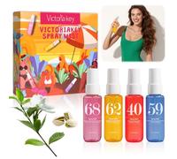 Profumo Body Spray da donna, set da 4 pezzi da 40 ml, profumo fruttato, spray a lunga durata, profumo per capelli e corpo, profumo da donna, set regalo per donne, idrata la pelle