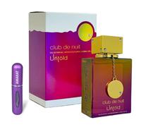 Profumo Club de Nuit Untold 105 ml, profumo arabo per donna di lunga durata, Eau de Parfum importato da Dubai, con atomizzatore ricaricabile 5 ml, fragranza floreale e duratura (Untold)