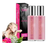 Profumo da donna con feromoni, vegano, cruelty-free, da viaggio, migliora il fascino e la fiducia, profumo di feromone roll on a lunga durata per attirare gli uomini (2 pezzi)