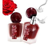 Profumo da donna - profumo Parigi, 50 ml, contiene rosa naturale, romantico e delicato, profumo parigino, profumo di lunga durata, naturale, fresco, latteo, sandalo, profumo floreale (2 pezzi)