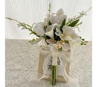 profumo da sposa e damigella in giglio bianco, profumo da sposa in fiori artificiali, adatto per cerimonia di matrimonio in chiesa, decorazione per la casa, accessori fotografici per il matrimonio, fo