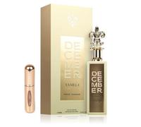 Profumo December vaniglia, 85 ml, profumo arabo unisex di lunga durata, Eau de Parfum include atomizzatore ricaricabile 5 ml fragranza dolce e calda con note di vaniglia e fagiolo tonka (dicembre