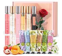 Profumo di alta qualità per donne, 6x35 ml mini profumo da donna + 6 crema per le mani set, Eau de Parfum da donna, con dolce profumo di fiori e frutta, regalo per compleanno, San Valentino