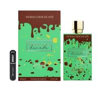 Profumo di pistacchio Kunafa Extrait de Parfum Unisex 80 ml, profumo arabo a lunga durata, con atomizzatore da 5 ml, fragranza dolce e calda con note di pistacchio, caramello e cioccolato (Pistachio