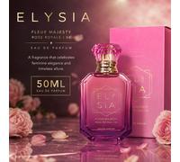 Profumo Elysia Fleur Majesty Rose Royale 50ml, Regalo per Vacanze, Festa della Mamma, Buon Compleanno vetro