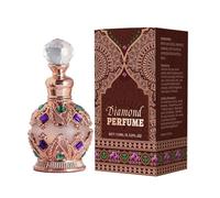 Profumo floreale da donna, olio profumato alla rosa e al gelsomino, a lunga durata, per uso quotidiano, formato da viaggio da 15 ml. PzY682 (Brown, 15ml)