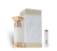 Profumo Grecia Eau de Parfum 100 ml, profumo arabo unisex a lunga durata, con atomizzatore ricaricabile 5 ml, fragranza floreale Gourmand con note di latte, tuberosa e vaniglia (Grecia)