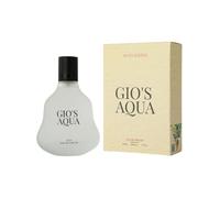 Profumo maschile "Gio's Aqua" 50 ml - Re Queens - Fragranza fresca e acquatica con note di bergamotto, neroli, mandarino verde, gelsomino, rosmarino e cedro - Aroma durevole e sofisticato per gli