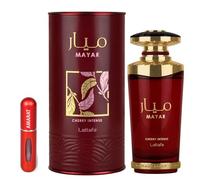 Profumo Mayar Cherry Intense 100 ml, fragranza araba dolce e piacevole per le donne EDP a lunga durata con note di ciliegia, cacao e vaniglia importate da Dubai, con atomizzatore 5 ml (Cherry Intense)
