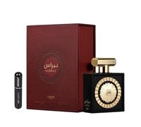 Profumo Nebras originale 100 ml, profumo arabo unisex di lunga durata, Eau de Parfum include atomizzatore ricaricabile 5 ml, fragranza dolce con note di bacche rosse, mandarino, vaniglia e ambra