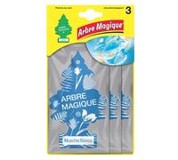 Profumo per auto Arbre Magique Muschio Bianco 3 x 5 g Azzurro blu