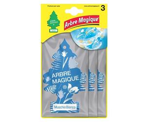 Profumo per auto Arbre Magique Muschio Bianco 3 x 5 g Azzurro blu