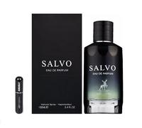 Profumo Salvo Eau de Parfum da 100 ml, profumo arabo per uomo di lunga durata, con atomizzatore ricaricabile, fragranza aromatica fresca con note di Bergamotto, Lavanda, Ambroxan e Vetiver (Salvo)