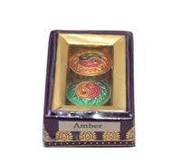 Profumo solido naturale Chakra Ambra per donne e uomini, fatto a mano con oli essenziali, vegano e di lunga durata 4 g