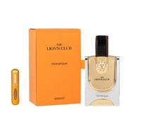 Profumo The Lions Club Monarque Eau de Parfum 100 ml, profumo arabo per uomo di lunga durata, con atomizzatore ricaricabile da 5 ml, fragranza legnosa con vaniglia, spezie e ambra (monarco)